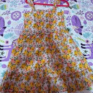 Floral Sundress with Ruffle Hem